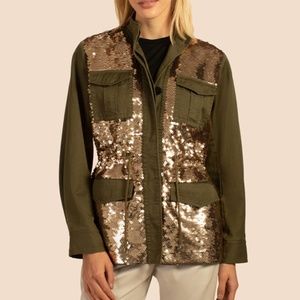 **Lowered Price!** Trina Turk “Metropole” Cargo Jacket with Sequins (NWT)